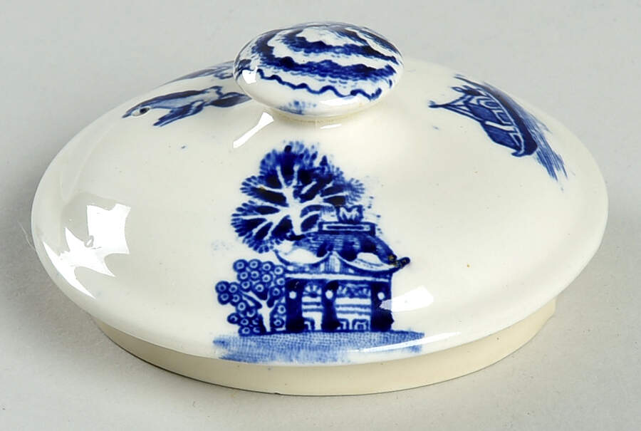 Blue Willow (Older) Lid for Coffee Pot by Wood & Sons-1