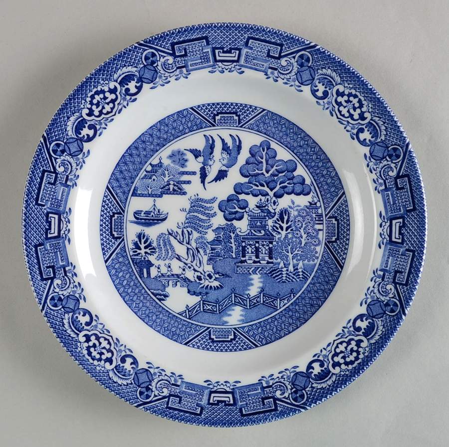 Blue Willow (Older) Salad Plate by Wood & Sons-1