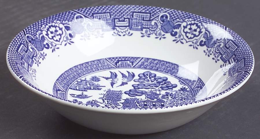 Blue Willow (Older) Coupe Cereal Bowl by Wood & Sons-1