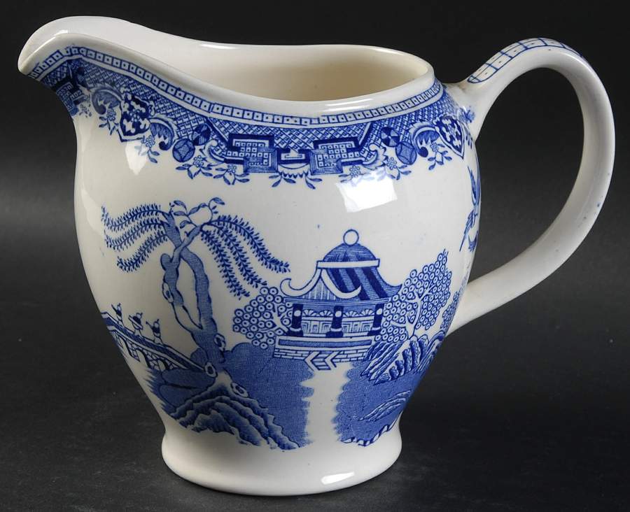 Blue Willow (Older) 16 Oz Pitcher by Wood & Sons-1