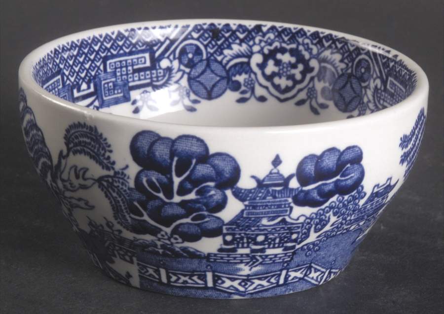 Blue Willow (Older) Mini Open Sugar Bowl by Wood & Sons-1