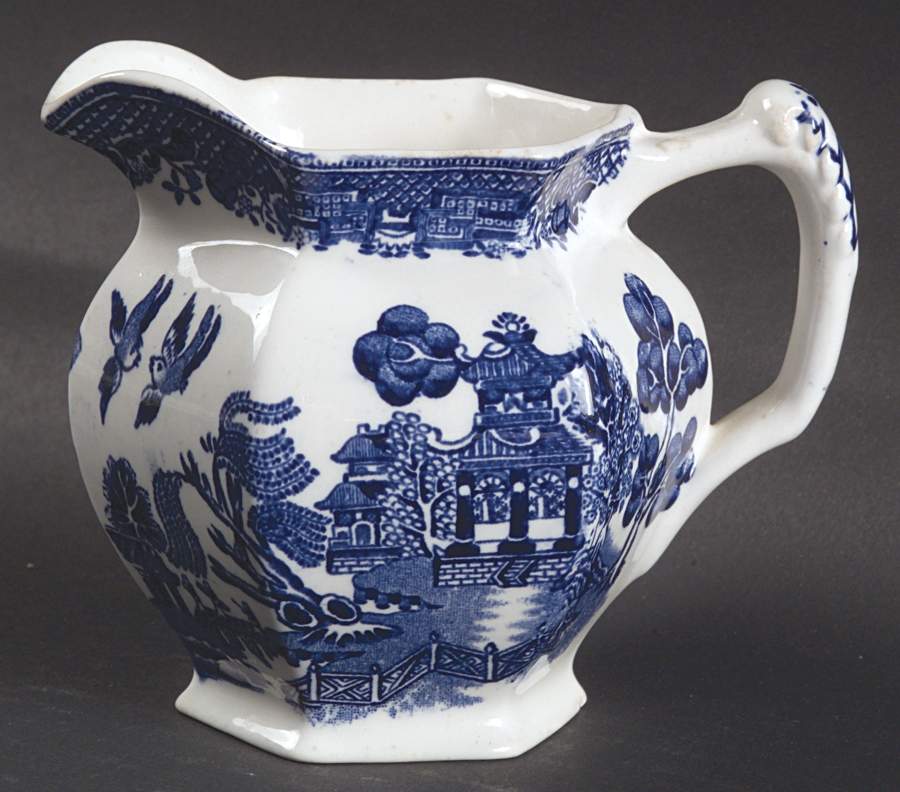 Blue Willow (Older) Creamer by Wood & Sons-1