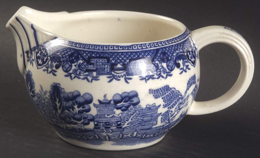 Blue Willow (Older) Creamer by Wood & Sons-1