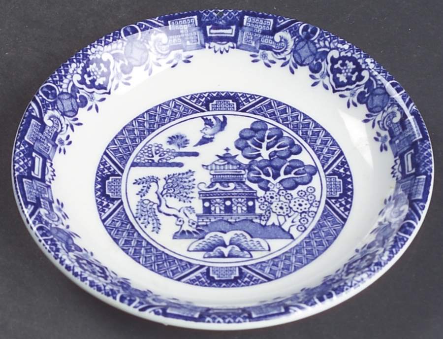 Blue Willow (Older) Coaster by Wood & Sons-1