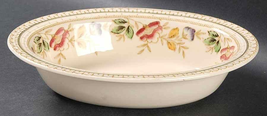Brier 8" Oval Vegetable Bowl by Wood & Sons-1