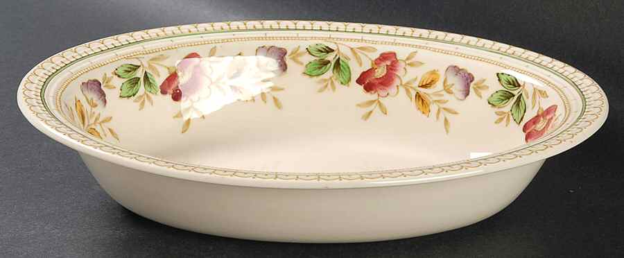 Brier 9" Oval Vegetable Bowl by Wood & Sons-1