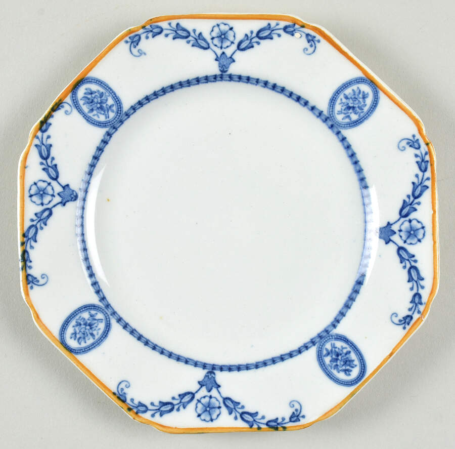 Broadmoor Blue Bread & Butter Plate by Wood & Sons-1