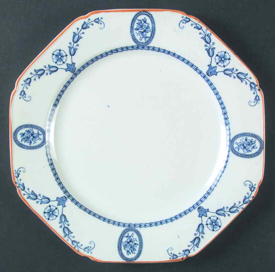 Broadmoor Blue Dinner Plate by Wood & Sons-1