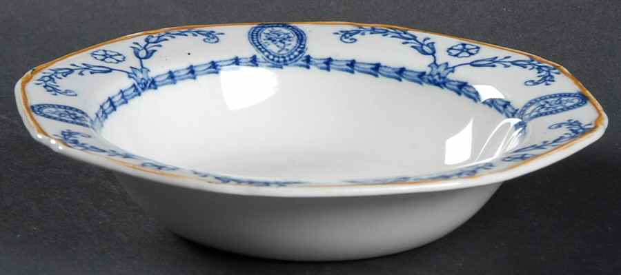 Broadmoor Blue Rim Fruit/Dessert (Sauce) Bowl by Wood & Sons-1
