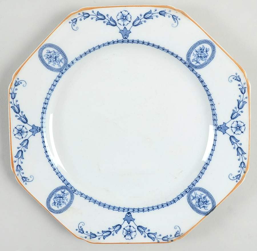 Broadmoor Blue Luncheon Plate by Wood & Sons-1