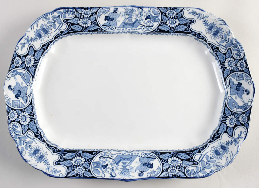 Buddha Plain 16" Oval Serving Platter by Wood & Sons-1