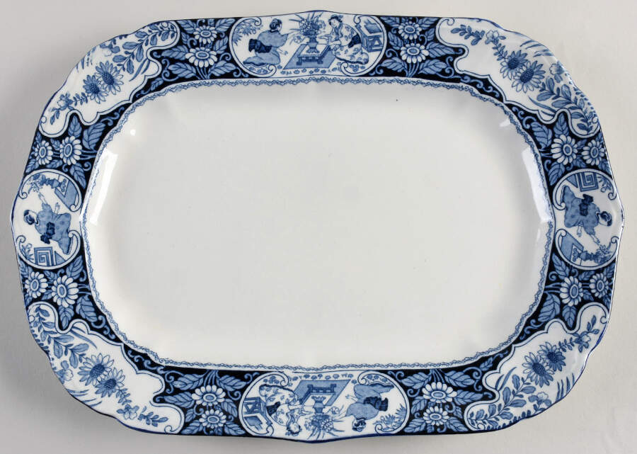 Buddha Plain 14" Oval Serving Platter by Wood & Sons-1