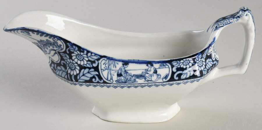 Buddha Plain Gravy Boat by Wood & Sons-1