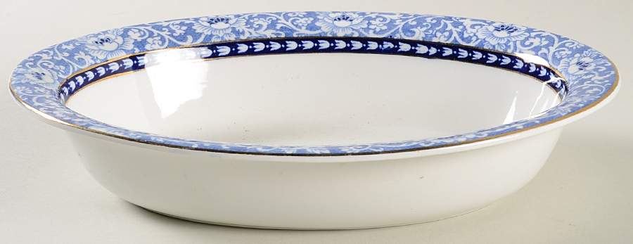 Burlington 9" Oval Vegetable Bowl by Wood & Sons-1