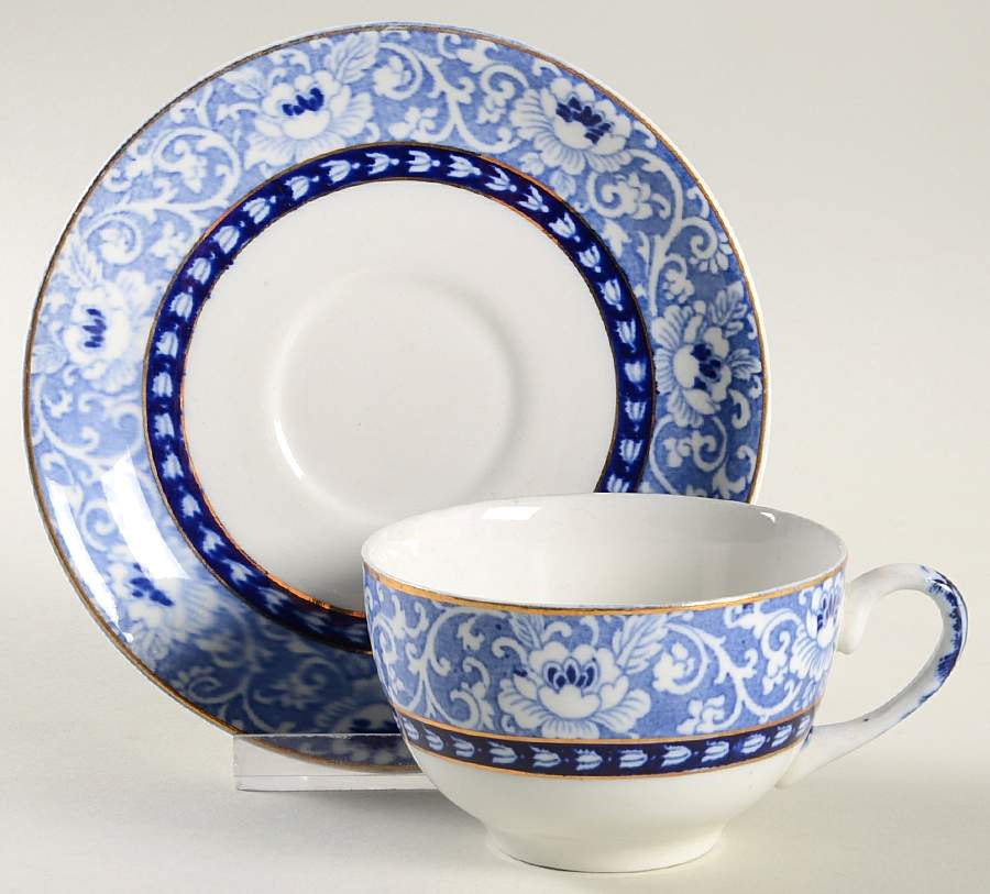 Burlington Flat Cup & Saucer Set by Wood & Sons-1