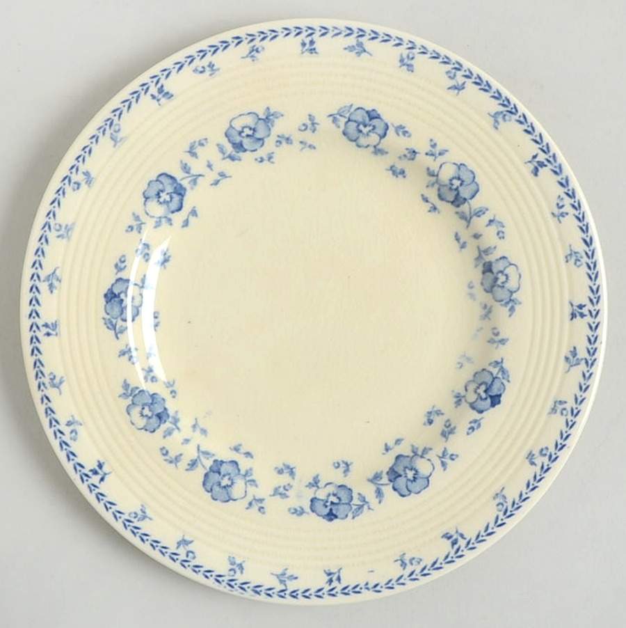 Cape Cod Blue Bread & Butter Plate by Wood & Sons-1