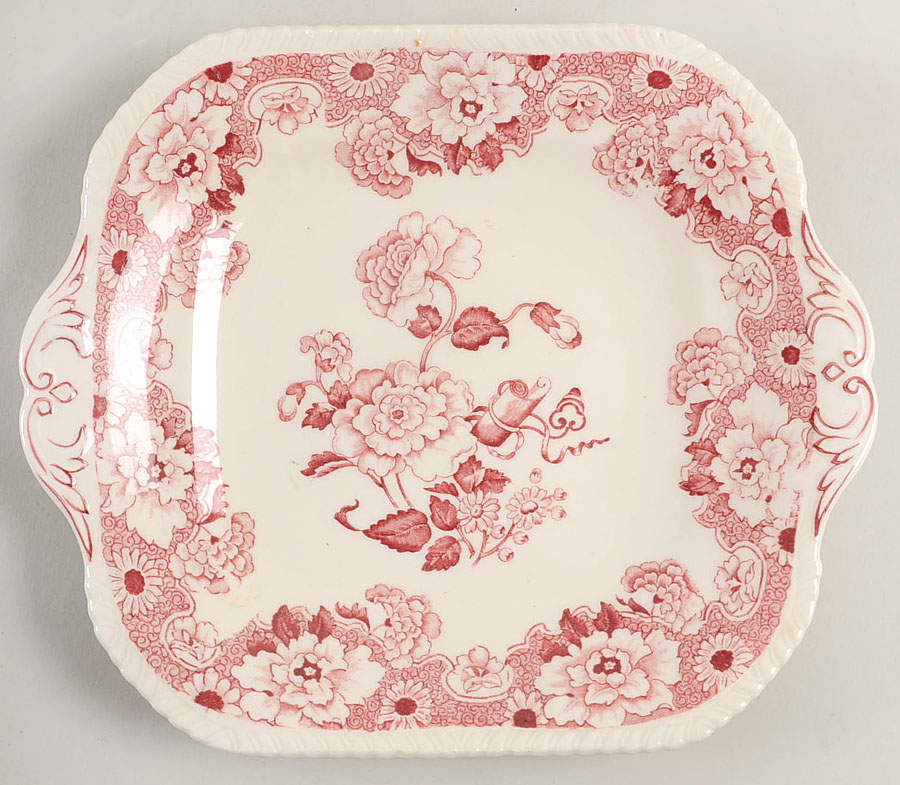Cambridge Square Handled Cake Plate by Wood & Sons-1