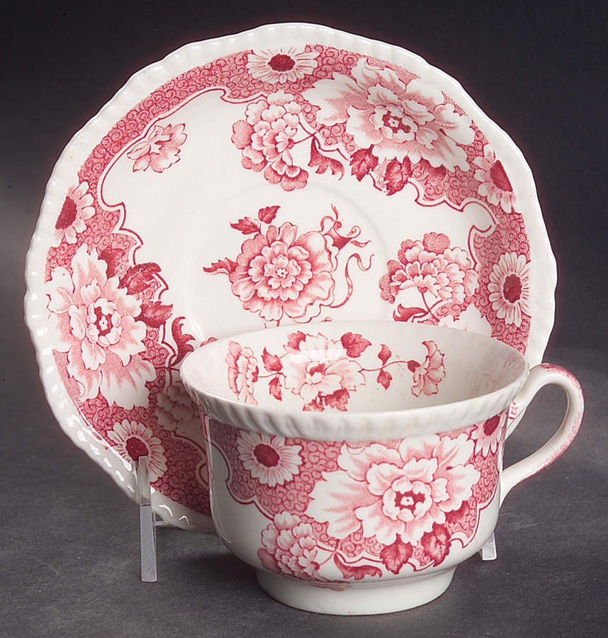Cambridge Flat Cup & Saucer Set by Wood & Sons-1