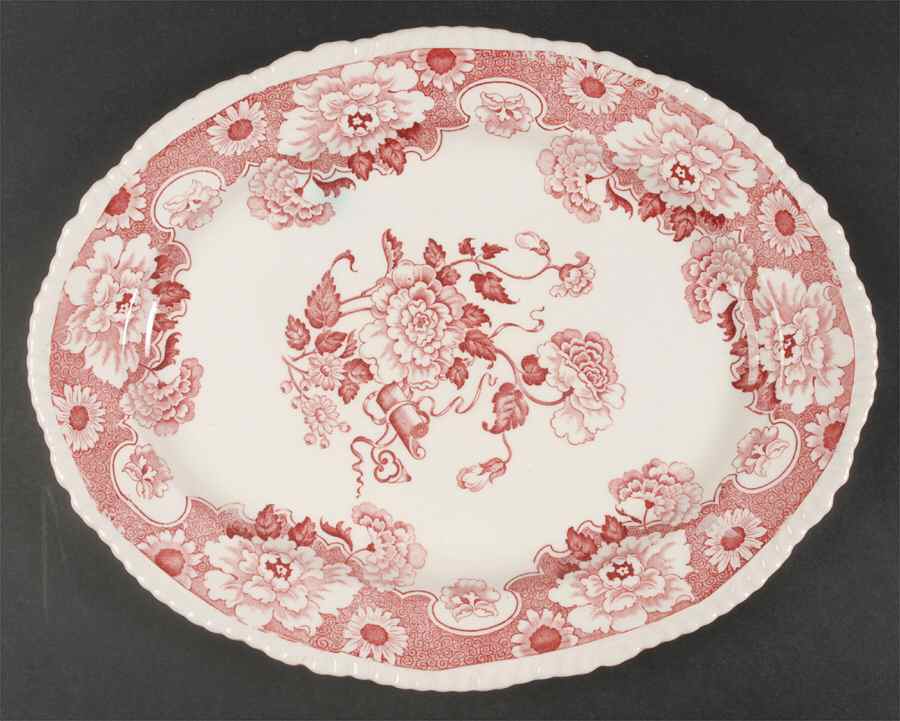 Cambridge 14" Oval Serving Platter by Wood & Sons-1