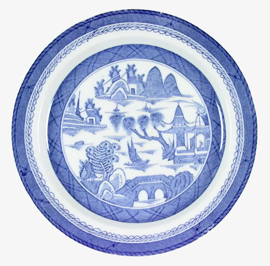 Canton Blue Dinner Plate by Wood & Sons-1