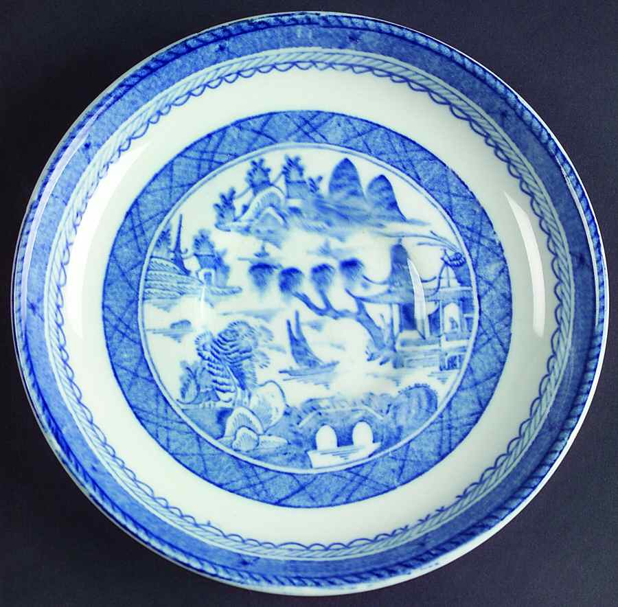 Canton Blue Saucer for Oversized Cup by Wood & Sons-1