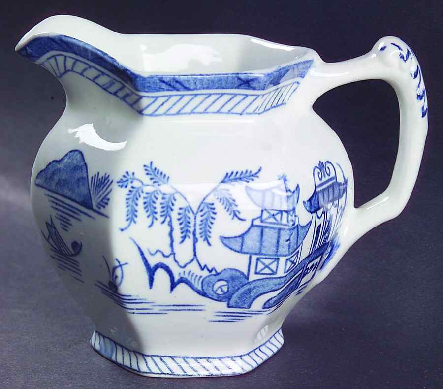 Canton Blue Creamer by Wood & Sons-1