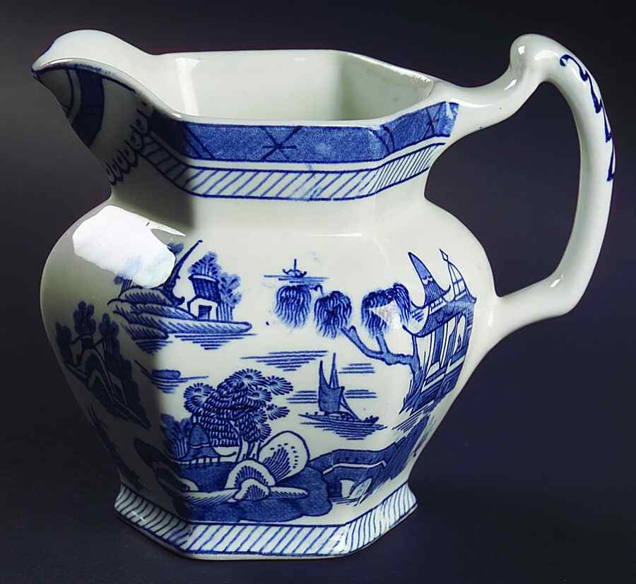 Canton Blue 16 Oz Pitcher by Wood & Sons-1