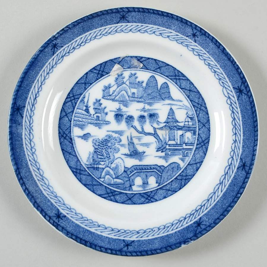 Canton Blue Bread & Butter Plate by Wood & Sons-1