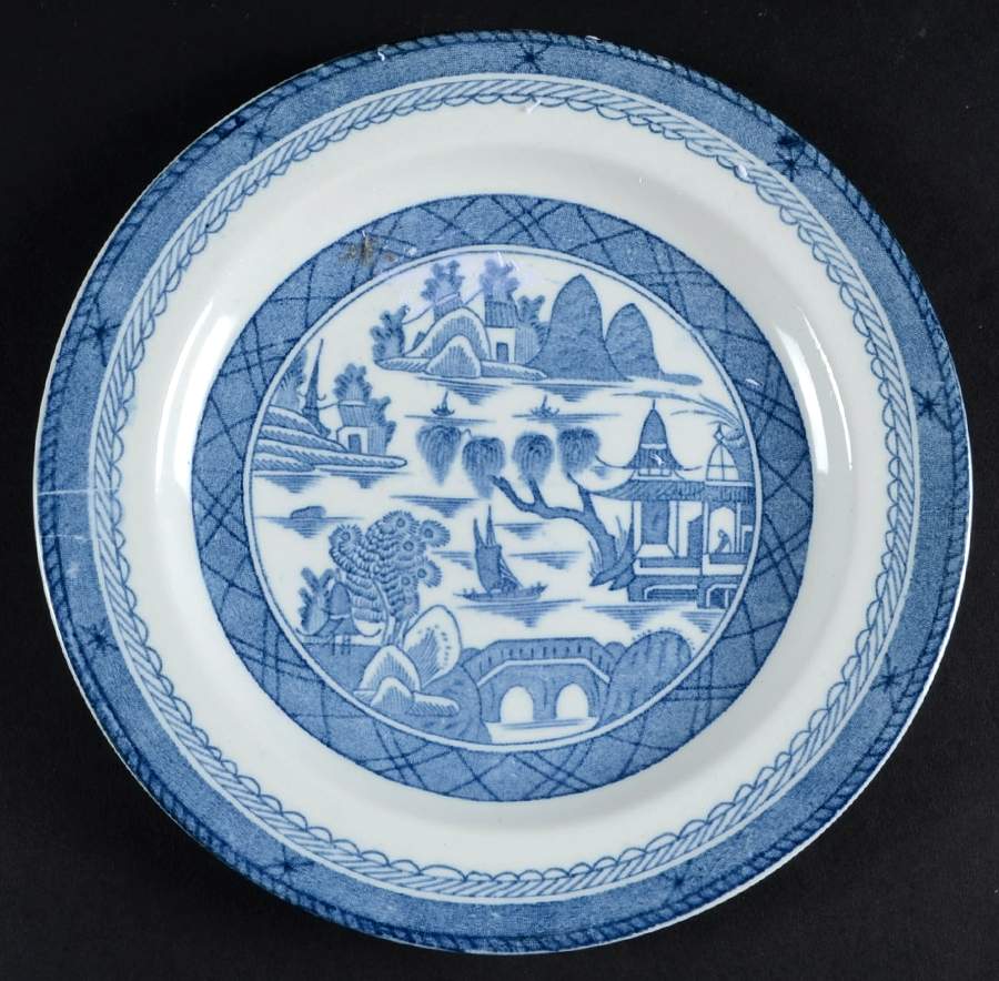 Canton Blue Salad Plate by Wood & Sons-1