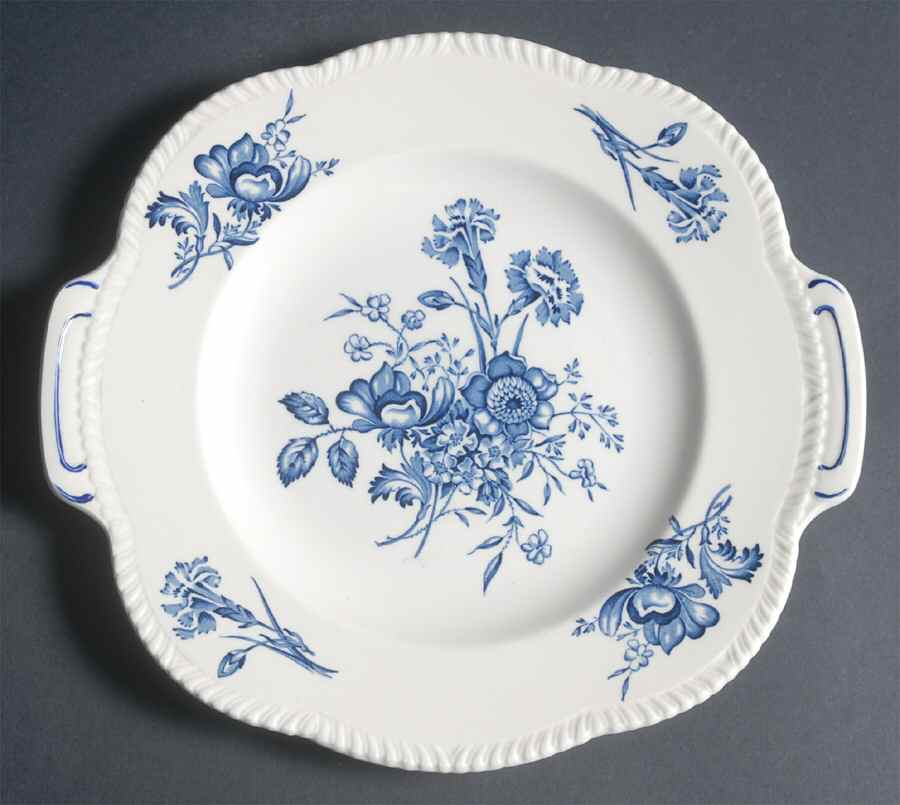Caronia Handled Cake Plate by Wood & Sons-1
