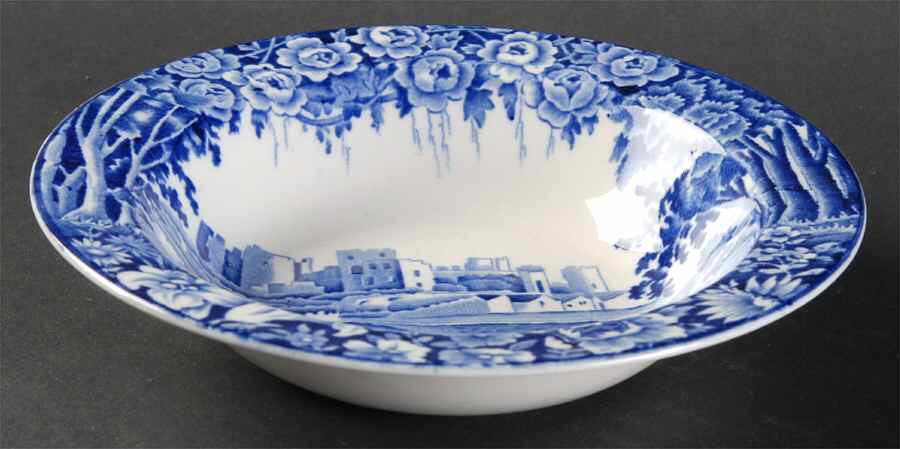 Castles Blue Rim Cereal Bowl by Wood & Sons-1