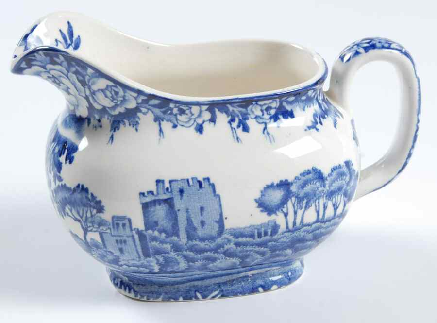 Castles Blue Creamer by Wood & Sons-1