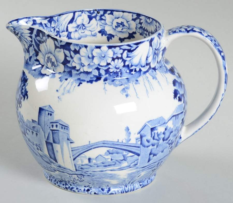 Castles Blue 32 Oz Pitcher by Wood & Sons-1