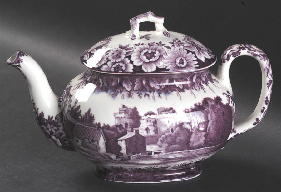 Castles Purple Teapot & Lid by Wood & Sons-1