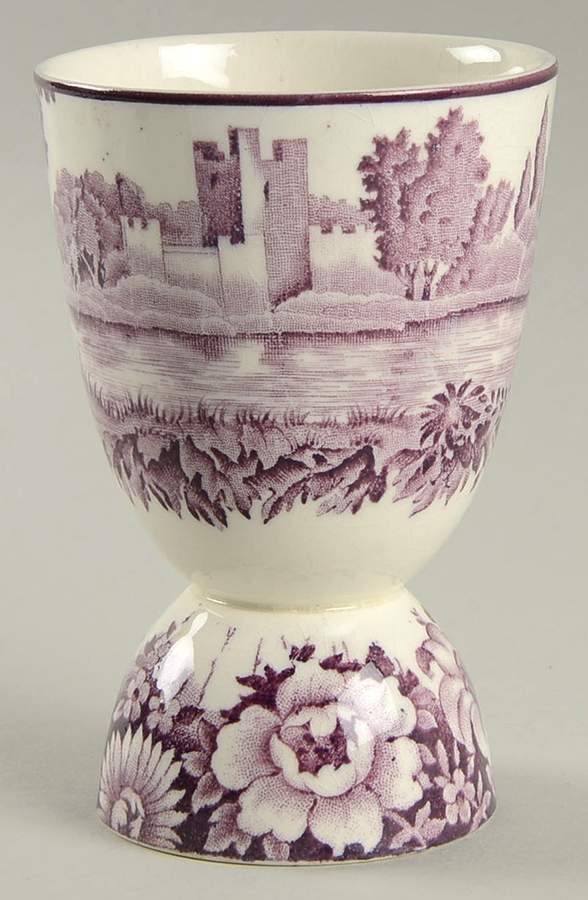 Castles Purple Double Egg Cup by Wood & Sons-1