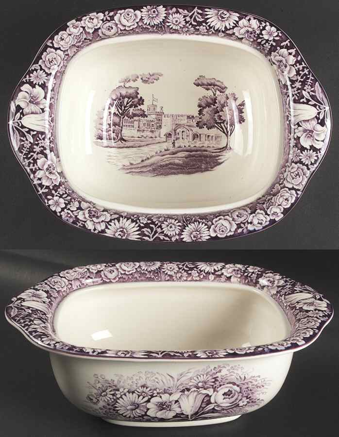 Castles Purple Tureen No Lid by Wood & Sons-1