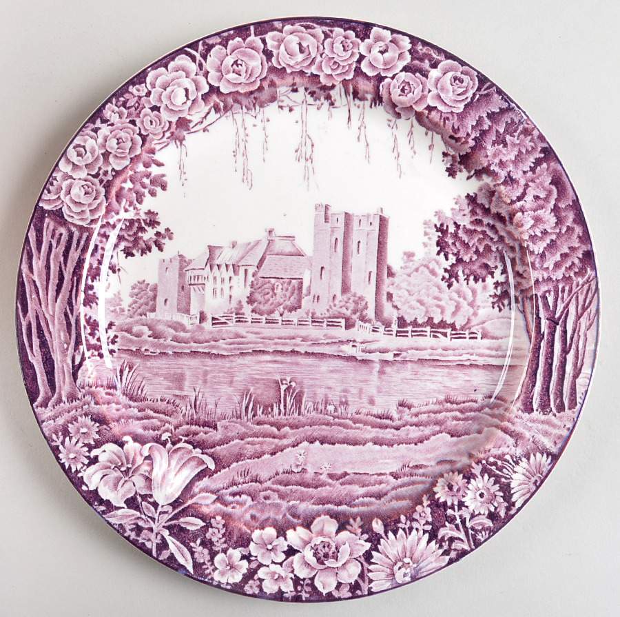 Castles Purple Dinner Plate by Wood & Sons-1