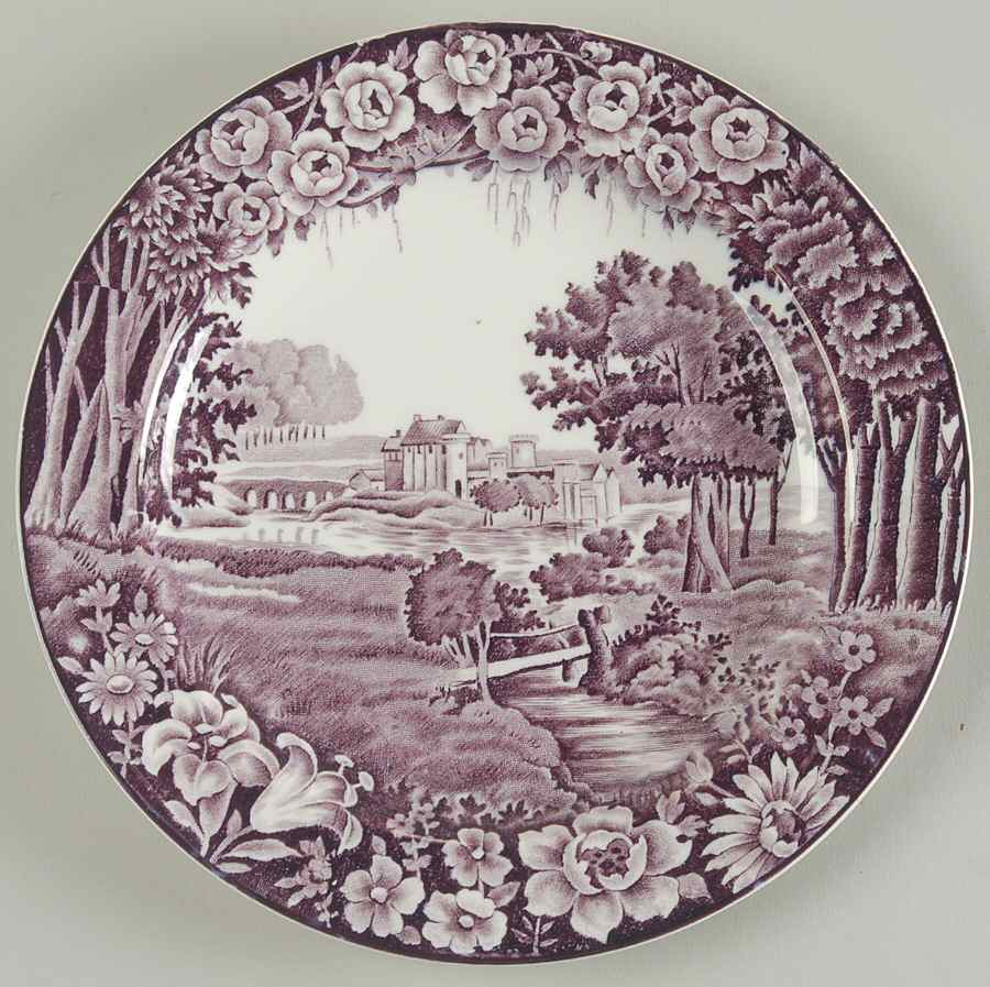 Castles Purple Salad Plate by Wood & Sons-1