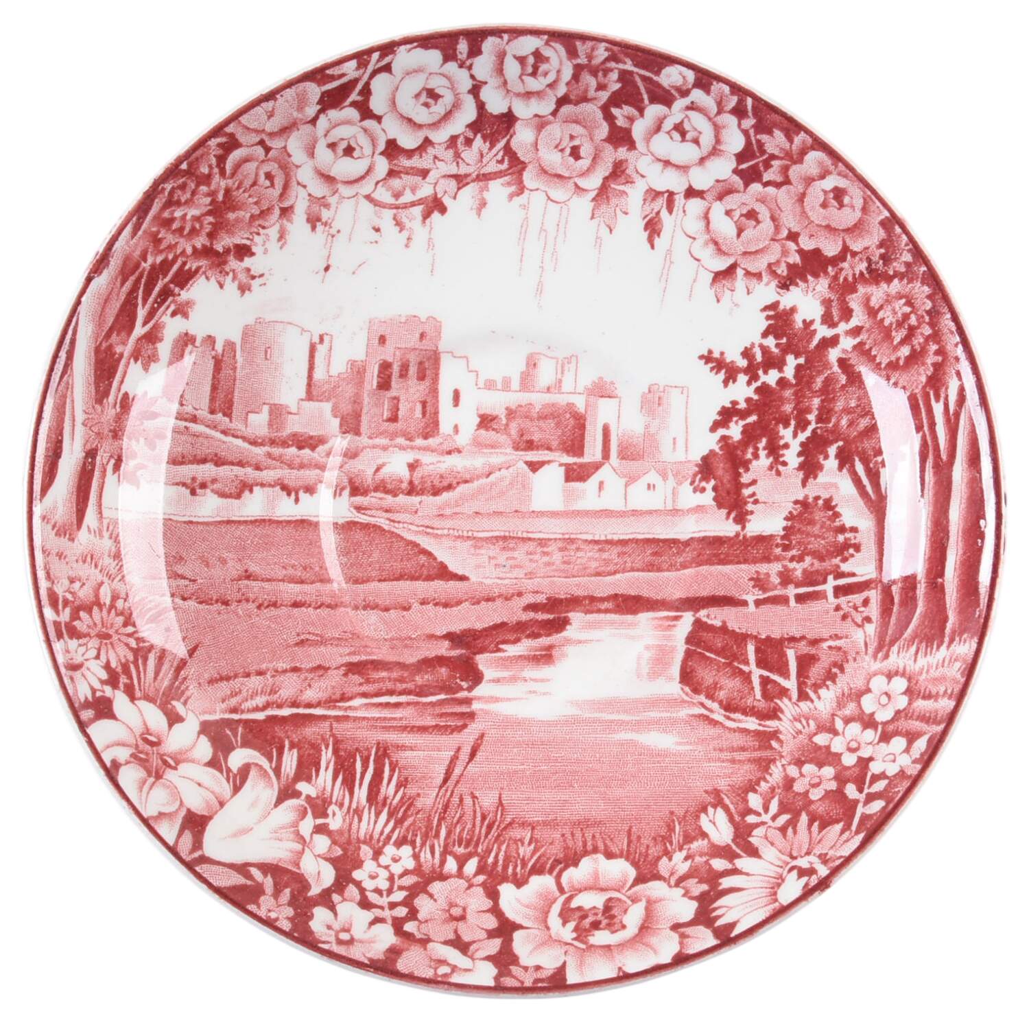 Castles Red Saucer for Oversized Cup by Wood & Sons-1