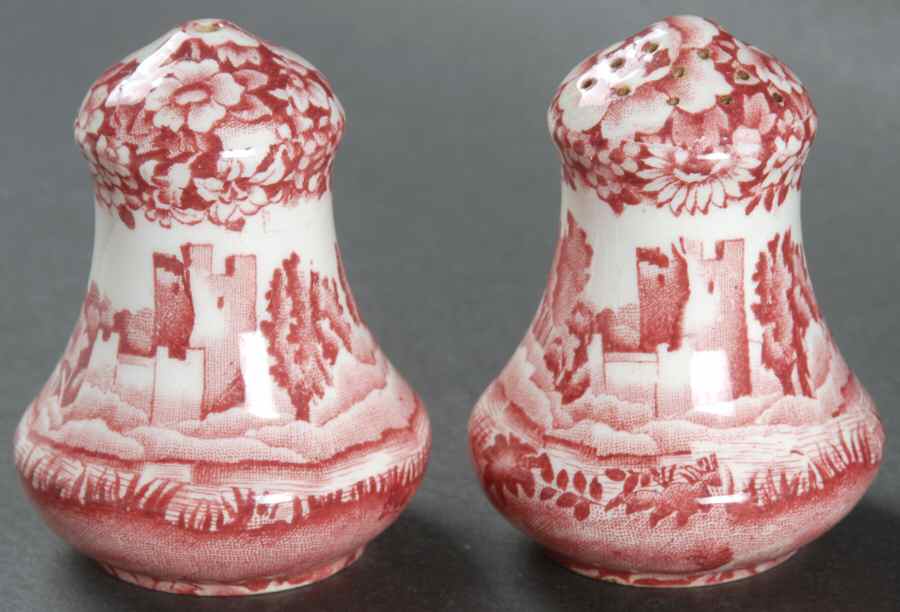 Castles Red Salt & Pepper Set by Wood & Sons-1