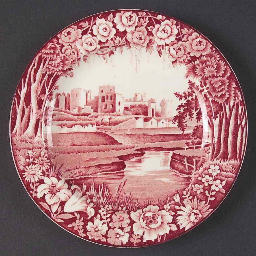 Castles Red Dessert/Pie Plate by Wood & Sons-1