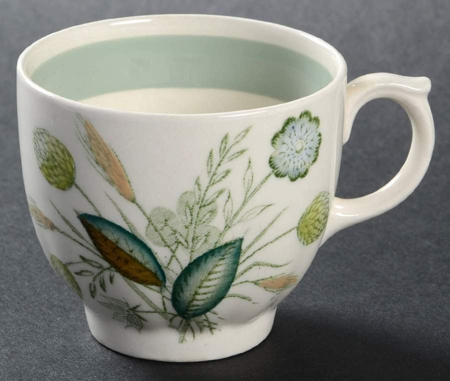 Clovelly (Green Shaded Clover) Flat Demitasse Cup by Wood & Sons-1