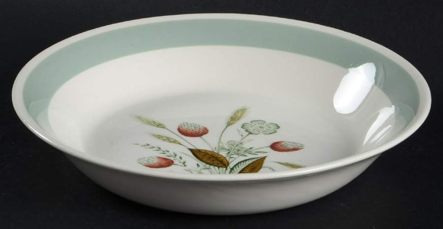 Clovelly (Green Shaded Clover) Coupe Soup Bowl by Wood & Sons-1