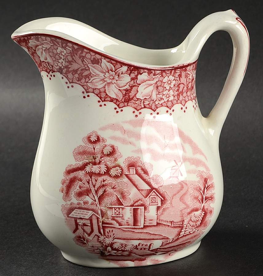 Colonial Pink (Light Weight) Creamer by Wood & Sons-1