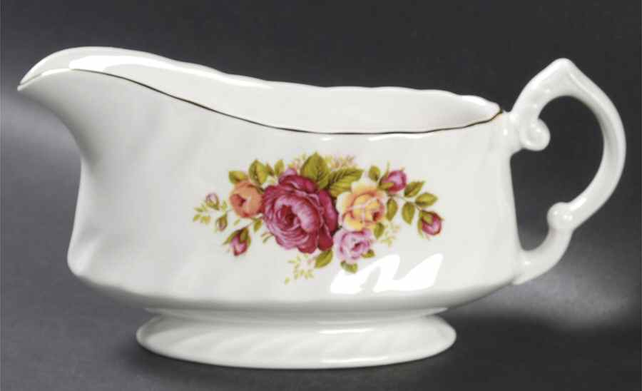 Cottage Rose Gravy Boat by Wood & Sons-1