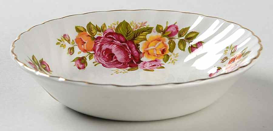 Cottage Rose Fruit/Dessert (Sauce) Bowl by Wood & Sons-1