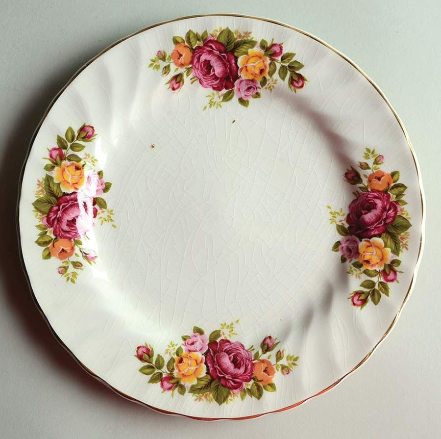Cottage Rose Salad Plate by Wood & Sons-1