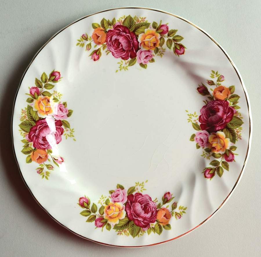 Cottage Rose Bread & Butter Plate by Wood & Sons-1