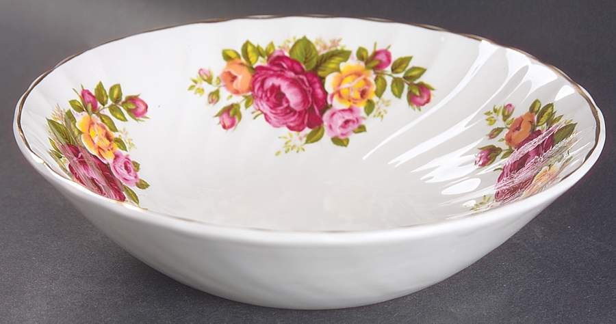 Cottage Rose Coupe Cereal Bowl by Wood & Sons-1