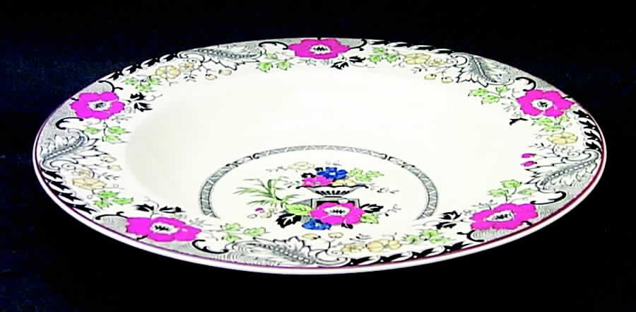 Danbury Multicolor Large Rim Soup Bowl by Wood & Sons-1